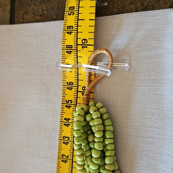 Gorgeous sage green handmade beaded choker. Worn 2xs only. Like new.💚 - Picture 4 of 7